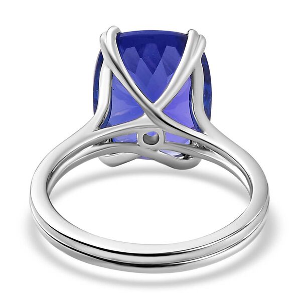 AAAA Tansanit Ring in 950 Platin - 7,69 ct. image number 6