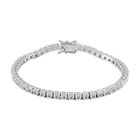 Moissanit Armband ca. 20 cm 925 Silber rhodiniert ca. 5,12 ct.