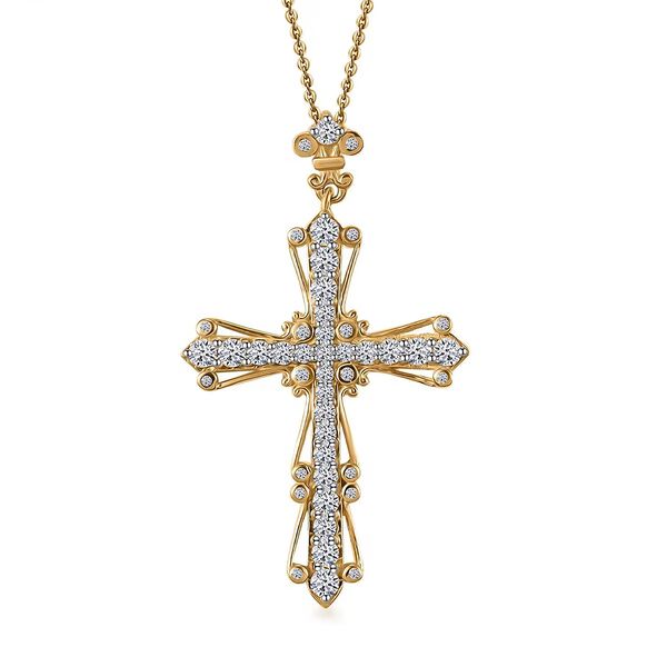 LUXURIANT SI-GH Labor Diamant Anh&auml;nger mit 50cm Kette - 1 ct.