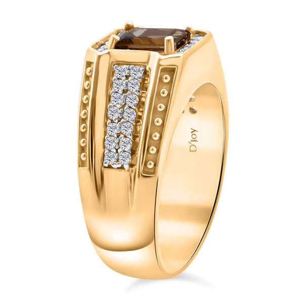 D'Joy nat&uuml;rlicher goldener Tansanit und Zirkon Ring - 1,68 ct. image number 4