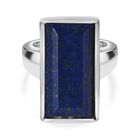 AAA Lapislazuli Ring, 316L Edelstahl (Größe 19.00) ca. 3.79 ct