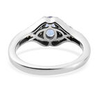 Tansanit und Zirkon Ring 925 Silber platiniert  ca. 0,78 ct image number 5
