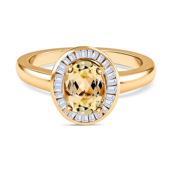 Triphan und Diamant Ring - 1,76 ct,