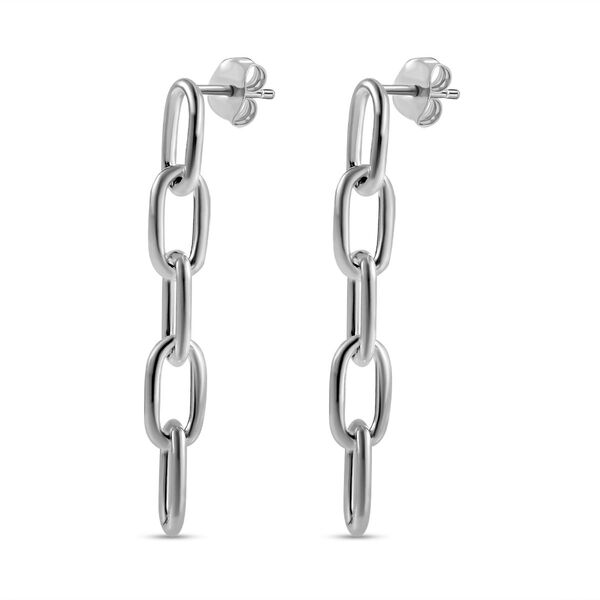 Büroklammer Ohrringe in 925 Silber image number 4