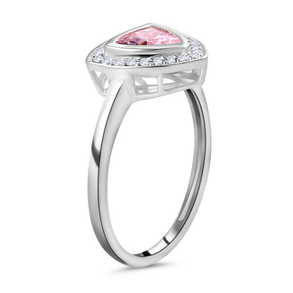 LUSTRO STELLA - rosa und weißer Zirkonia-Ring, 925 Silber  ca. 1,50 ct image number 5