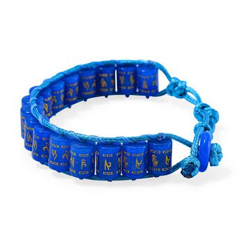 Flexibles blaues Jade Armband - 235 ct.