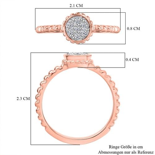 LUXURIANT DIAMOND - Lab Grown Diamant SI Ring, 925 Silber (Größe 19.00) (10-15 Werktage Lieferzeit) ca. 0.15 ct image number 7