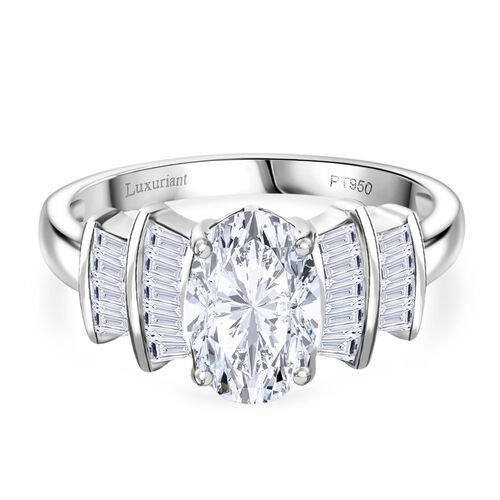 Lab Grown Diamant VS Ring 950 Platin (Größe 18.00) ca. 1,96 ct image number 0