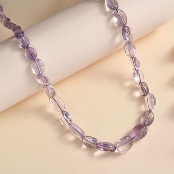 Rosa Amethyst Halskette, 45 cm - 85 ct.