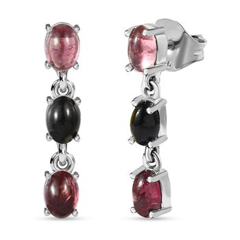 Nat&uuml;rliche, mehrfarbige Turmalin-Ohrringe - 1,72 ct.
