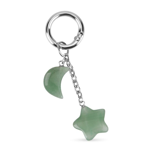 LIVMORE Geschenkset 3-teilig, Schl&uuml;sselanh&auml;nger Armband Halskette, Gr&uuml;ner Aventurin image number 7