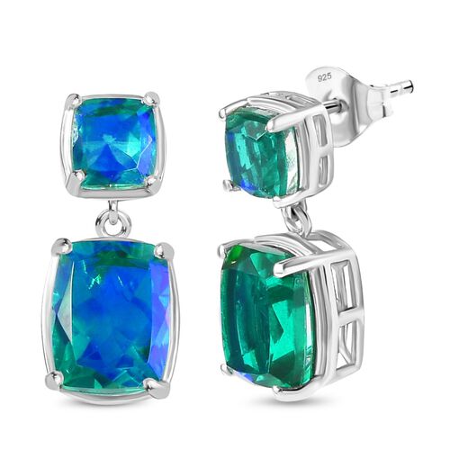Pfau Triplett Quarz-Ohrringe in Silber, 8,13 ct. image number 0