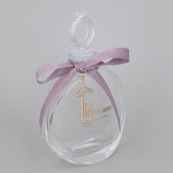 The 5th Season - Parf&uuml;mflasche mit Amethyst Edelsteinen, Gr&ouml;&szlig;e 9,5x3,5x14 cm, Lila, 100ml image number 2