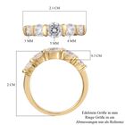 LUSTRO STELLA Hergestellt mit ZIRKONIA Ring 925 Silber 585 Vergoldet image number 6