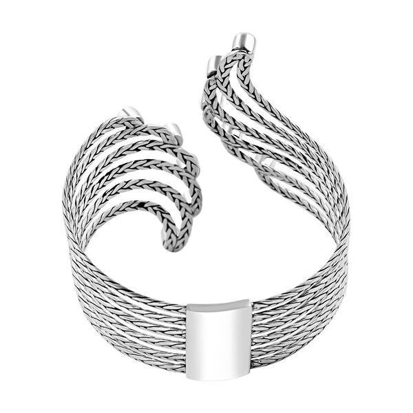 Royal Bali - Nat&uuml;rlicher Chromdiopsid Armreif, ca. 19 cm, 925 Silber ca. 7.00 ct image number 4