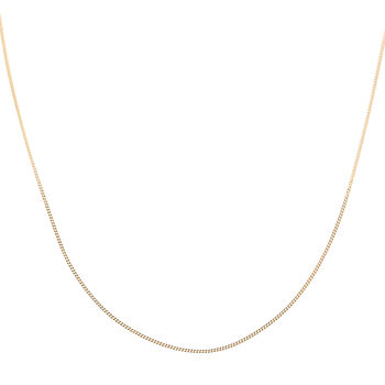 Italienische Figaro-Halskette, ca. 50 cm, 375 Gelbgold