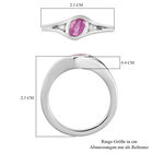 Premium Ilakaka Rosa Saphir und Zirkon Ring, 925 Silber platiniert, 0,83 ct. image number 6