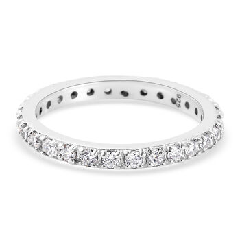 LUSTRO STELLA - wei&szlig;er Zirkonia-Ring, 925 Silber (Gr&ouml;&szlig;e 16.00) ca. 1,09 ct