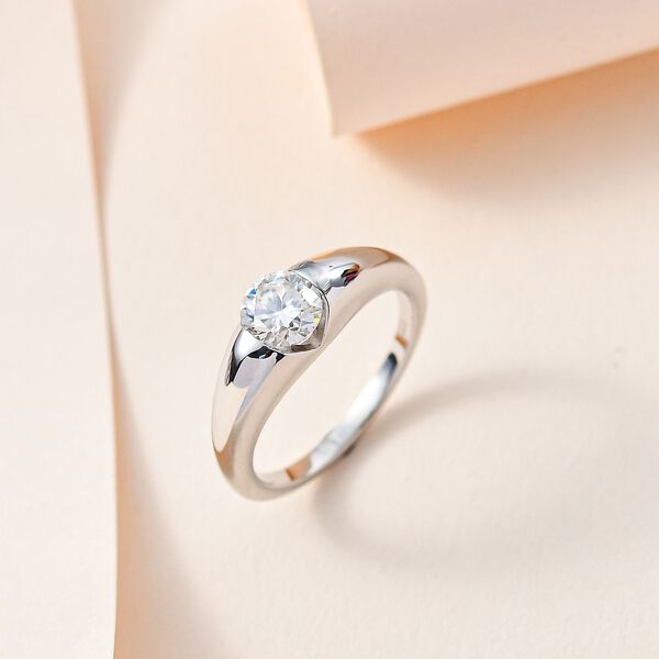 Moissanit Ring, ca. 0,74 ct image number 8
