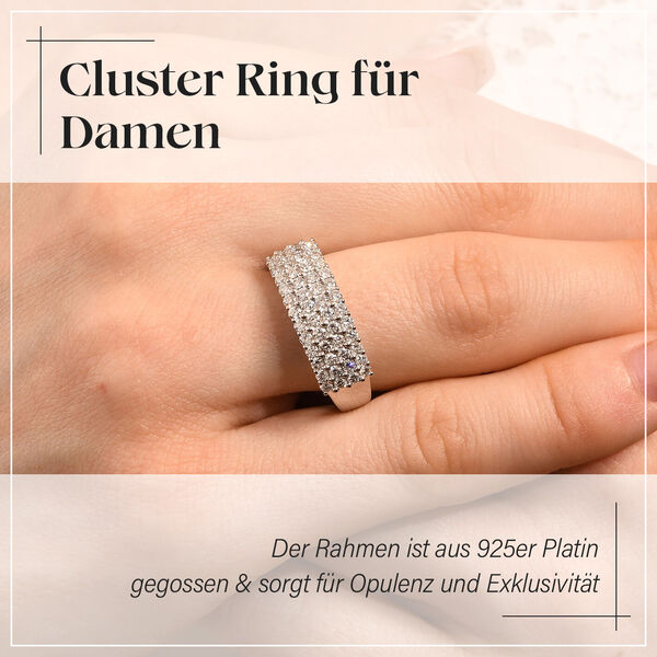 RHAPSODY  SGL zertifizierter SI GH Diamant-Ring in 950 Platin - 1 ct. image number 2