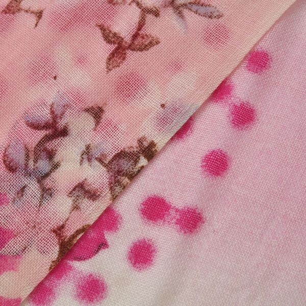 100% Merino Woll-Schal mit Quasten, 70x180cm, Mehrfarbig image number 5