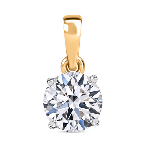 LUXURIANT DIAMOND- SGL zertifizierter VS-EF Labor Diamant Anhänger in 375 Gelbgold - 1 ct. image number 0