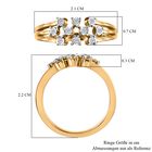 Diamant Ring 925 Silber vergoldet  ca. 0,05 ct image number 6