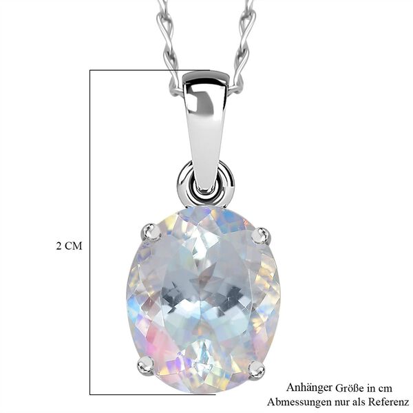 RHAPSODY 4 ct. AAAA nat&uuml;rlicher Malagasy Mondstein Anh&auml;nger mit 45cm Kette in 950 Platin image number 7