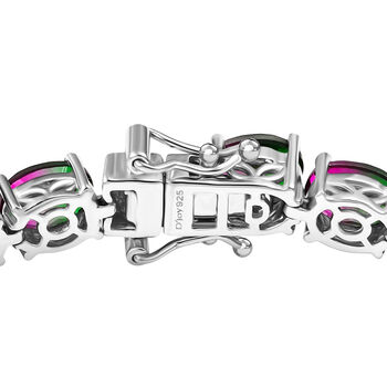 Wassermelonen Triplett Quarz 20cm Armband - 30,27 ct.