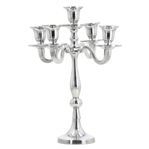 Aluminium Kerzenständer – 5-armig, Klappbar, Nickel-Finish image number 0