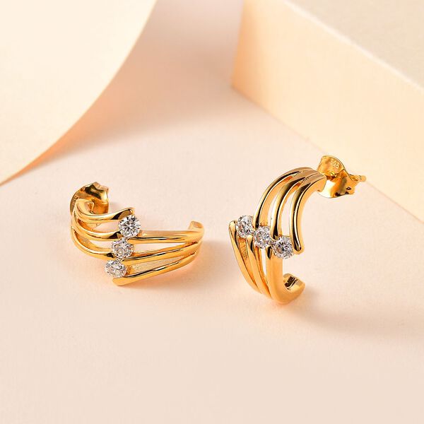 EF Moissanit Ohrringe - 0,60 ct. image number 6