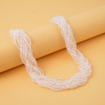 Geflochtene Glasperlen-Halskette