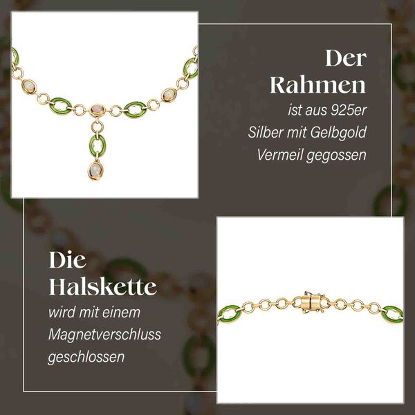 AA Natürliche, äthiopische Welo Opal-Halskette, 45 cm - 2,73 ct. image number 3