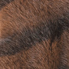 Flauschige Fäustlinge mit Kunstfell und Strickbündchen, Einheitsgröße, Dunkelbraun