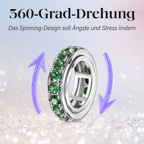 Grüner Zirkonia Spinning-Ring - 7,67 ct. image number 1