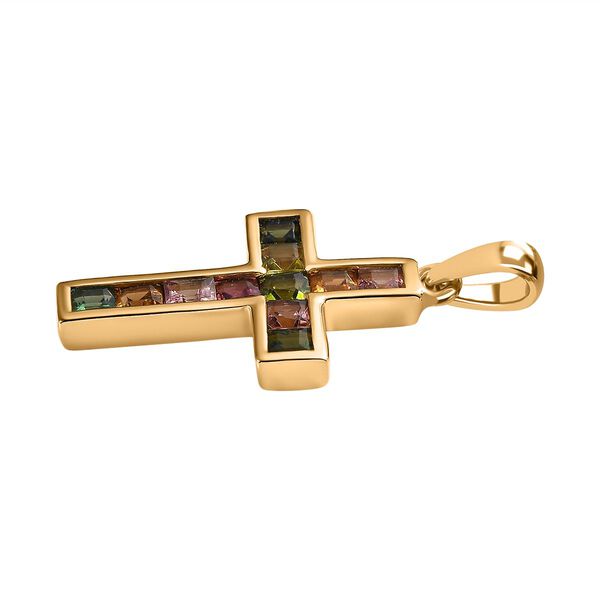 AA Multi-Turmalin Anh&auml;nger -1,44 ct. image number 4