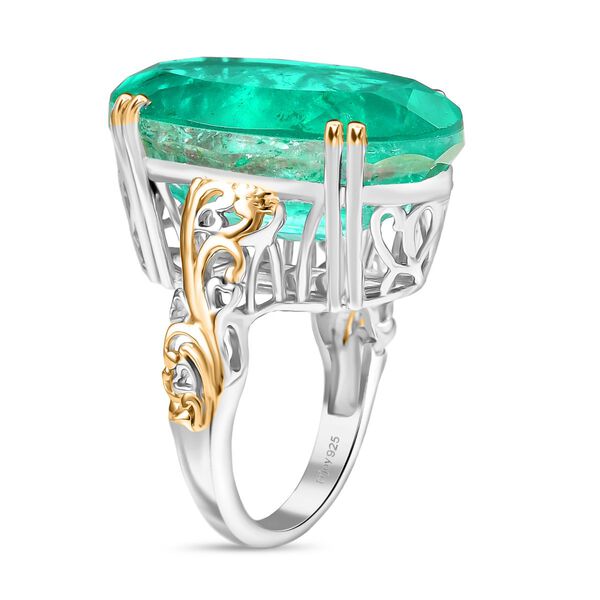 D'Joy Smaragd Triplett Quarz zweifarbiger Ring - 28 ct. image number 5