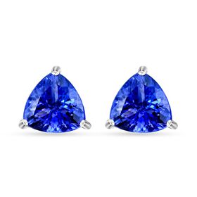 RHAPSODY zertifiziert und geprüft AAAA Tansanit Ohrringe in 950 Platin - 2,30 ct.