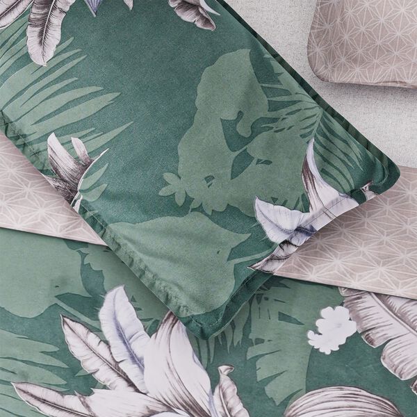 6-teiliges Bettbezug Set, 2 Bettbezüge, 4 Kissenbezüge, grün image number 4