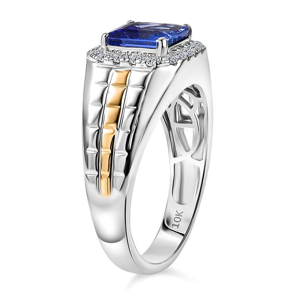 LUXURIANT DIAMOND - AAA Tansanit, Lab Grown Diamant Ring 417 Gold (Gr&ouml;&szlig;e 20.00) ca. 3,20 ct image number 3