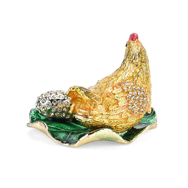 LIVMORE Henne und Ei-Design Schmuckdose, 8x7x5cm image number 5