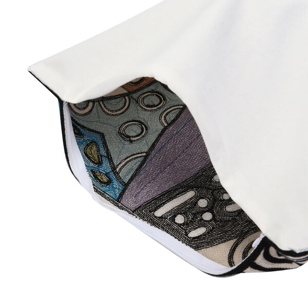 Kissenbezug mit Stickerei und Rei&szlig;verschluss, Gr&ouml;&szlig;e: 43x43cm, Lila image number 4