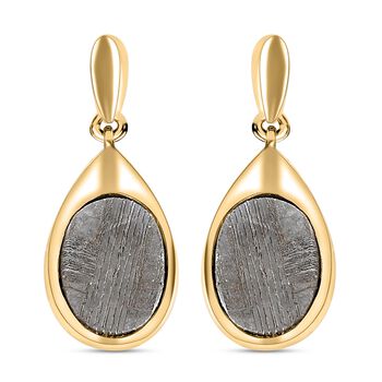 Meteorit Ohrringe 925 Silber vergoldet ca. 7,12 ct