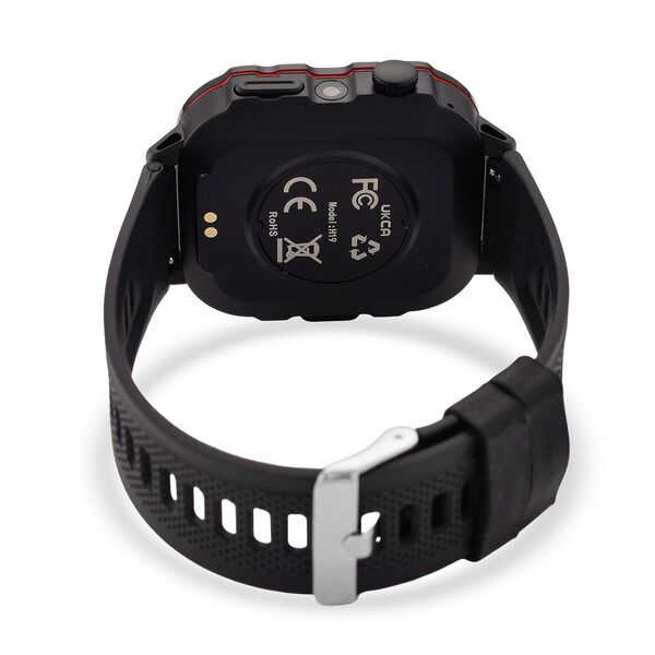 H19 Smartwatch, 2.01 Zoll HD-Display, Schwarzes Silikonarmband image number 6