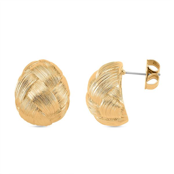 Knotten Design Ohrringe, Messing, ca. 11,68g