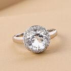 Golconda Diamant-Topas Ring, 925 Silber platiniert  ca. 3,65 ct image number 1
