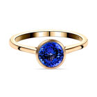 AA Tansanit-Ring, 585 Gold (Größe 20.00) ca. 1,31 ct
