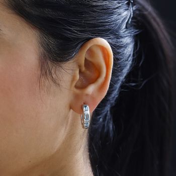 Himmelblaue Topas-Ohrringe- 2,20 ct.