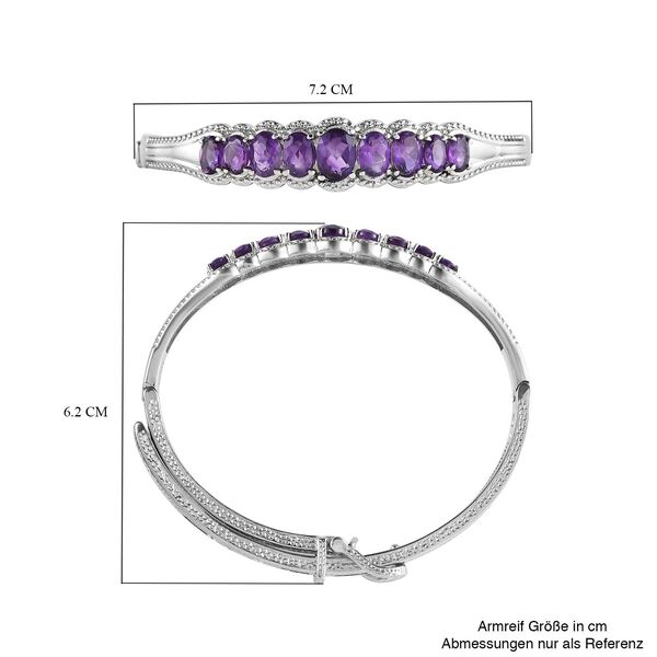 Afrikanischer Amethyst-Armreif, 19cm - 5,32 ct. image number 6