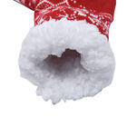 2er-Set - 2 Paar rutschfeste Haus Socken mit warmem Sherpa Futter, Einheitsgröße Weihnachtsmotiv, Rot und Blau  image number 2